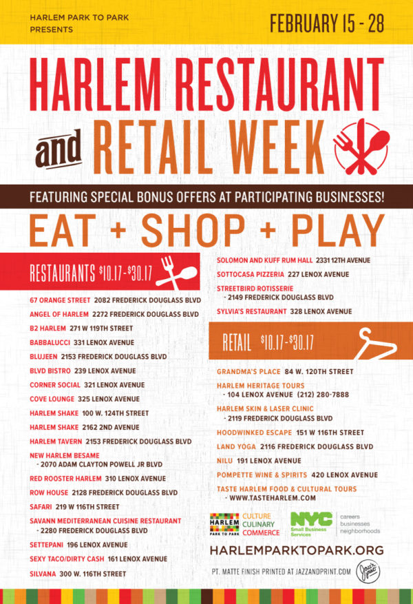 Harlem Restaurant and Retail Week Multimedia Walking Tour