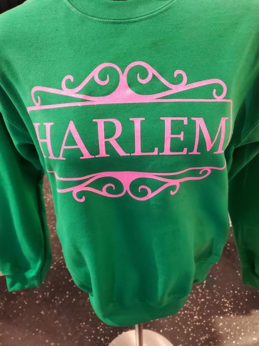 Pink and Green Harlem Sweatshirt with Border